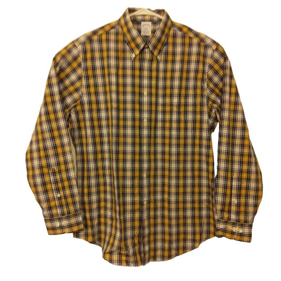 Brooks Brothers Regent shirt mens L Large multicolor plaid dress button long sl - Picture 1 of 8